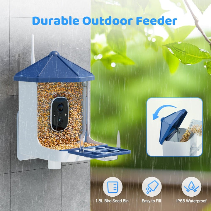 Solareye B6 2K HD Color Night View Bird Feeder - Solareye